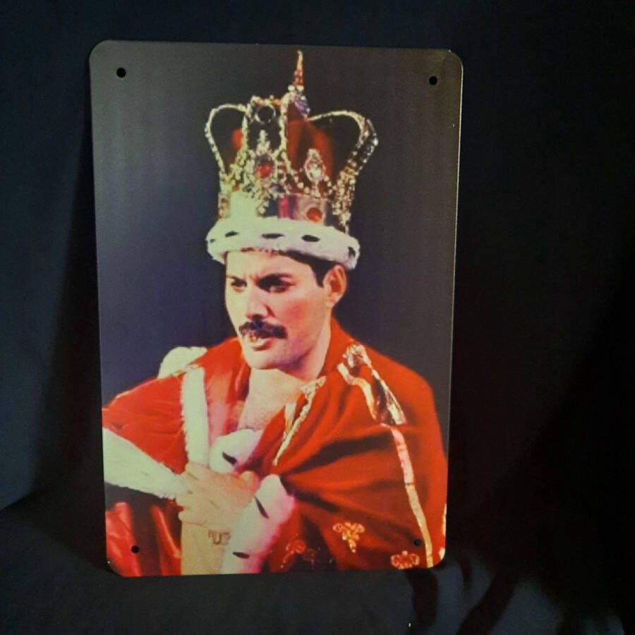 Freddie Mercury wanddecoratie Queen wandbord