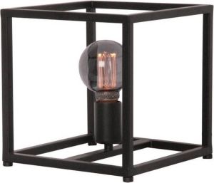 Freelight Palco tafellamp vierkant frame 22x22 cm 160 cm lang snoer zwart