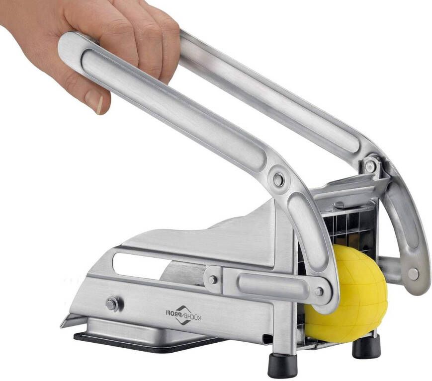 Freesnijder van roestvrij staal met twee snijinzetstukken Groentesnijder voor verse friet 11 mm en 8 mm snijopties french fry cutter