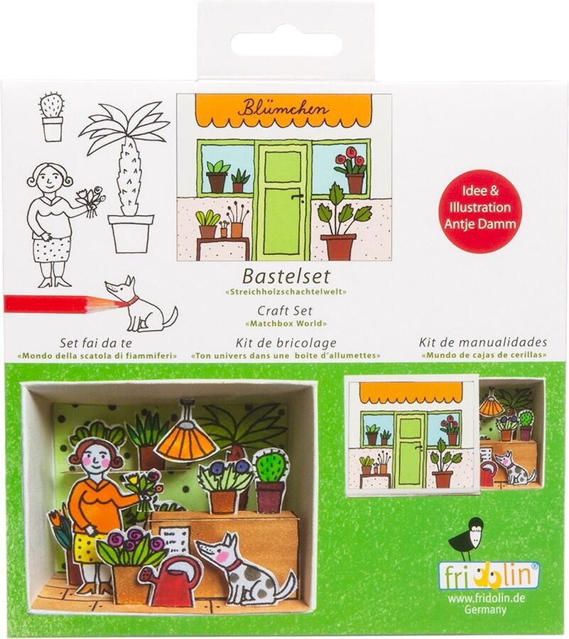 Fridolin Luciferdoosje Knutselset 6 6x2 8x5 2 cm Bloemenwinkel