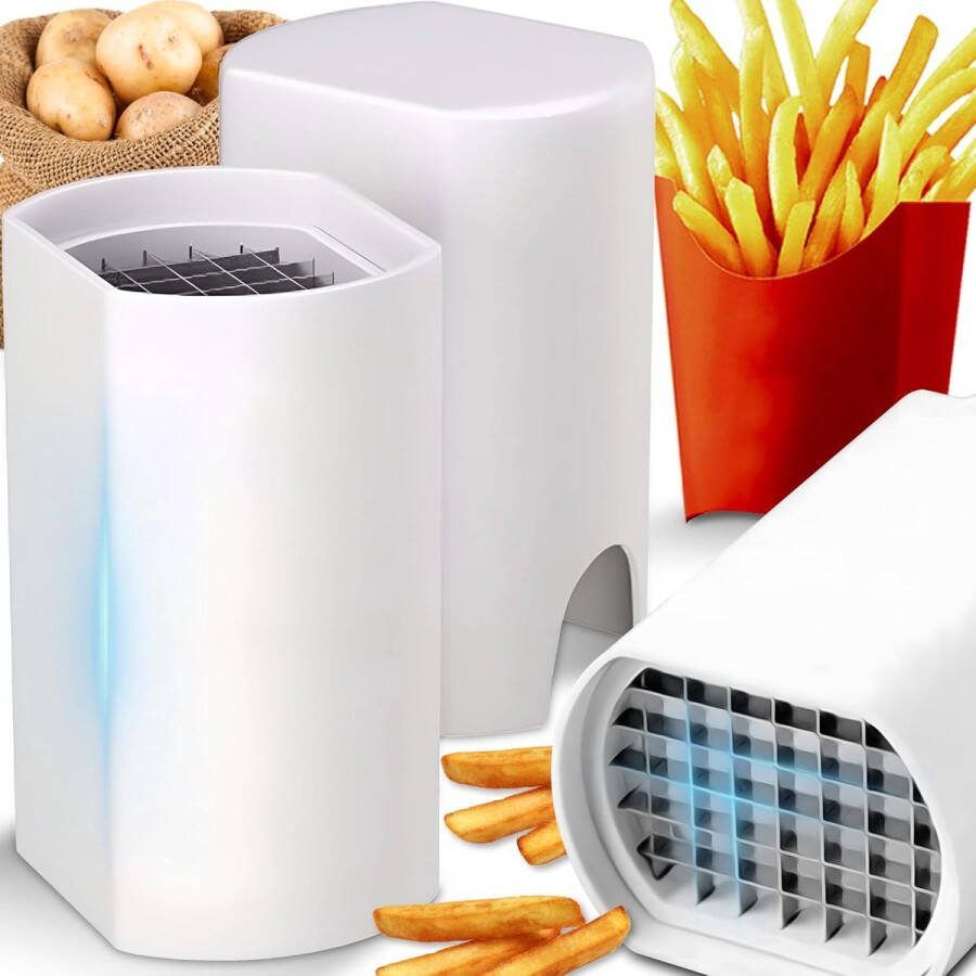 Frietsnijder en aardappelsnijder voor vaatwasserbestendig van roestvrij staal ruimtebesparende snijder voor friet chips en aardappelen frittensnijder voor zoete aardappelen groentesnijde