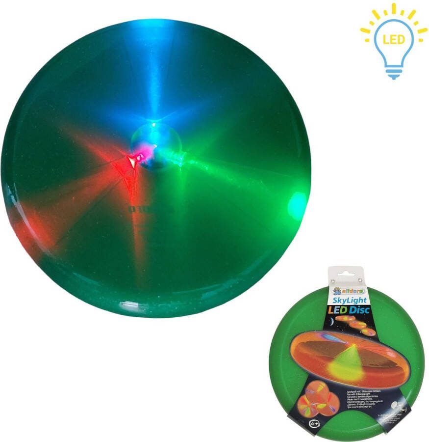 Frisbee LED Sky Light Groen 27 5 cm Incl Batterijen