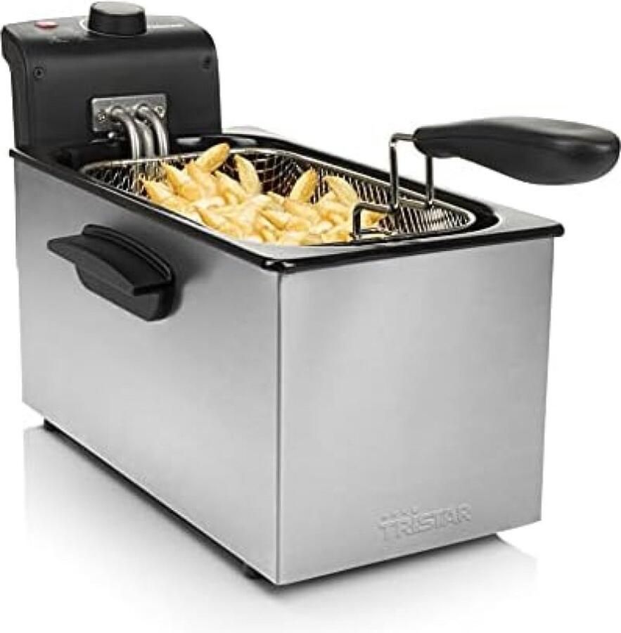 Friteuse 3 L 2000 watt thermostaat geëmailleerde container koelzone
