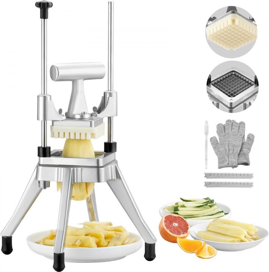 Friteuse Machine 3 8 Inch Aardappelsnijder Frieten Snijmachine voor het snijden van groenten Fruit Komkommer Aardappel Ui Paddestoel Appel