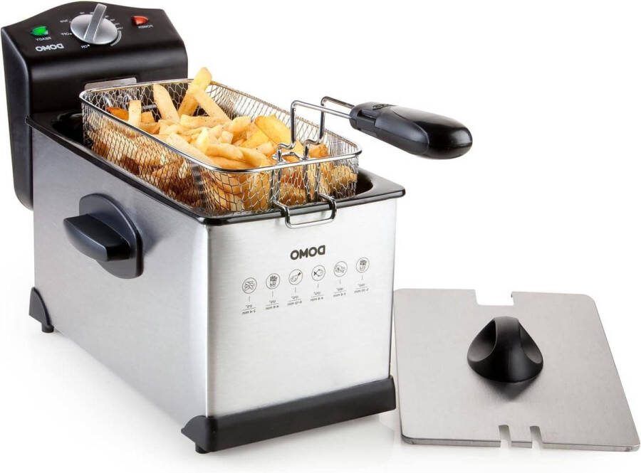 Friteuse roestvrij staal 3 l 2000 W voor thuisgebruik