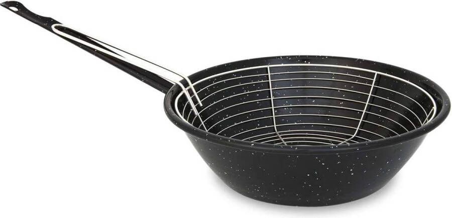 Frituurpan Verglaasd Staal Inhoud 2.5 Liter Diameter 24 cm Gemaakt in Spain
