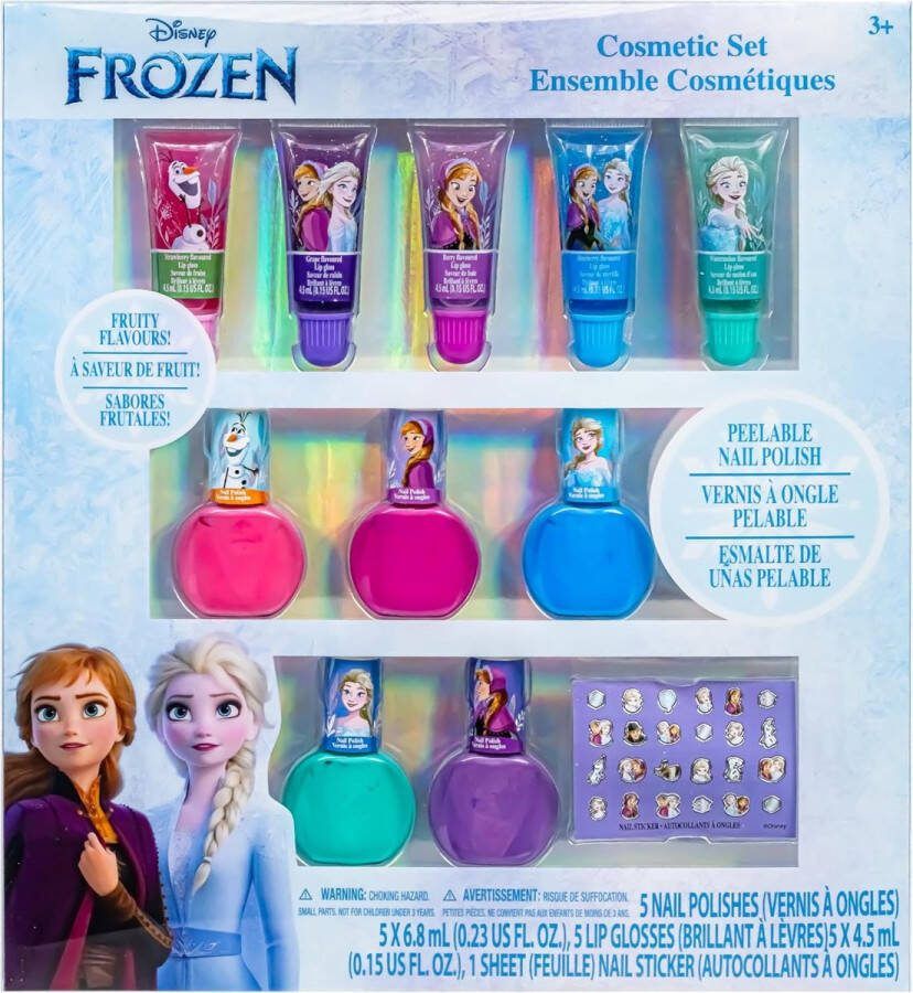 Frozen Beauty Make-upset voor kinderen bevat lipgloss nagellak en meer Geschikt voor kinderen vanaf 3 jaar en ouder