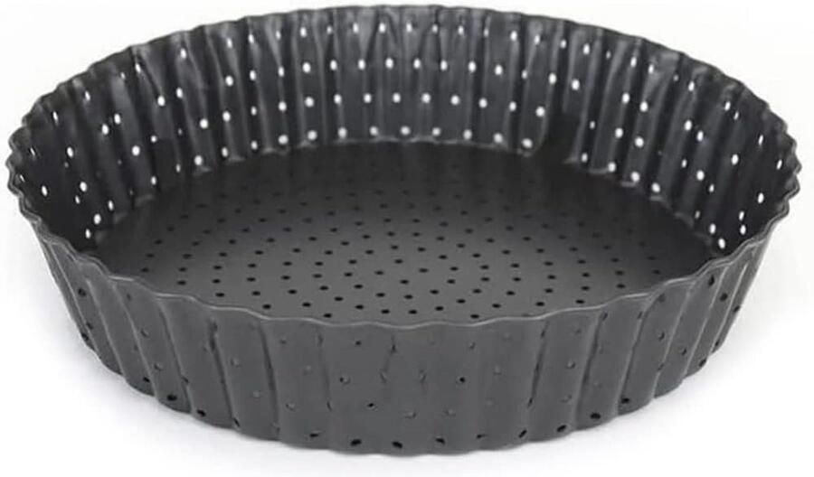 Fruitcakevorm taartbodem taartvorm quichevorm met hefbodem koolstofstaal antiaanbaklaag Ø 28 cm