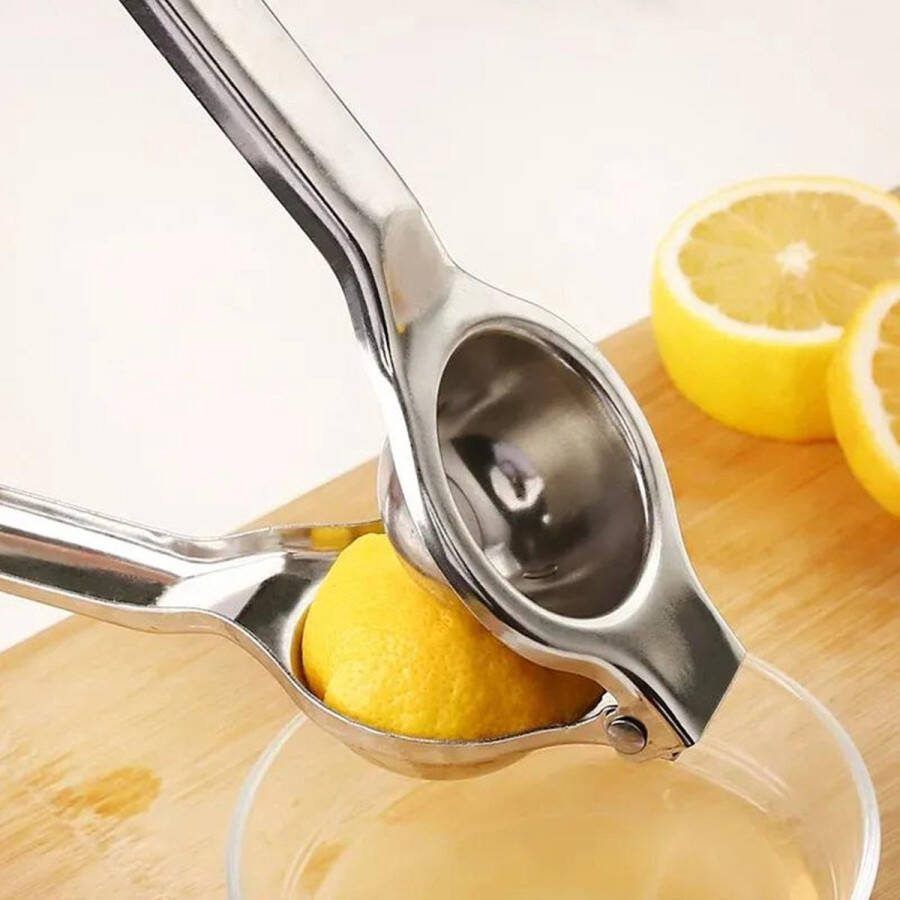 Fruitpers -Handpers- Limoenpers Handcitruspers Citroenpress RVS handmatige Fruitpers-Pers Citrus handmatige Citruspers Sapcentrifuge