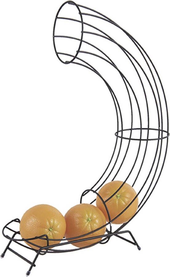 Merkloos Sans marque Fruitschaal Mat Zwart Sinassappel houder