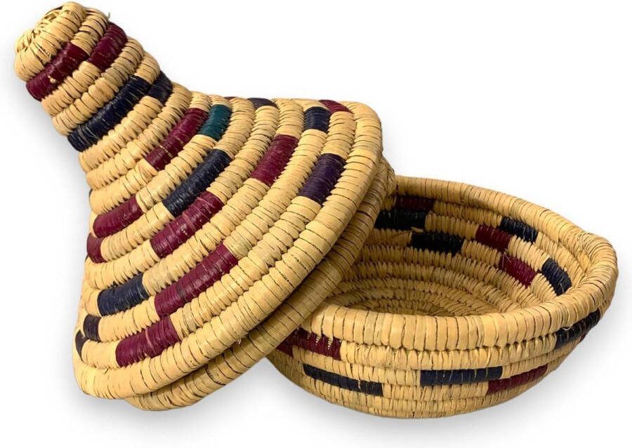 Fruitschalen voor de keuken wilgenbrooddoos decoratief dienblad handgemaakte opbergmand rieten manden met strepen