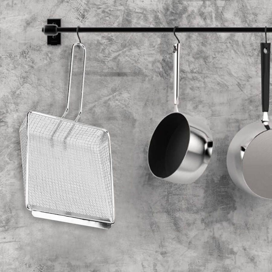 Frying Spatel Schop Zeef Mesh Scoop Olie Residu Filter Vergiet Frans Fries Kookgerei Keuken Utensil Mesh