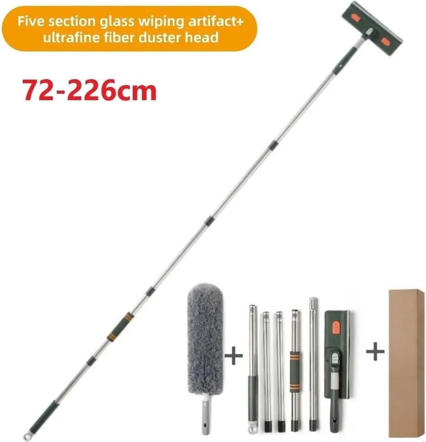 Fs2 Ramenwasser Telescopisch Ramenwasser Met Steel Ramenwisser Met Telescoopsteel