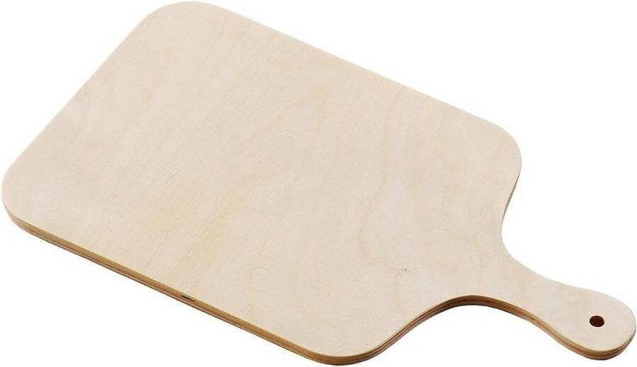 Kesper FSC Houten Pizzaschep met Handgreep Pizzaspatel Broodschep Pizza schep vierkant Afm. 26 x 20 x 0 8 Cm