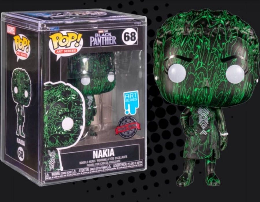 Funko 2022 Pop! Art Series #68 Nakia Marvel Studios Black Panther Special Edition Vinyl with Protector