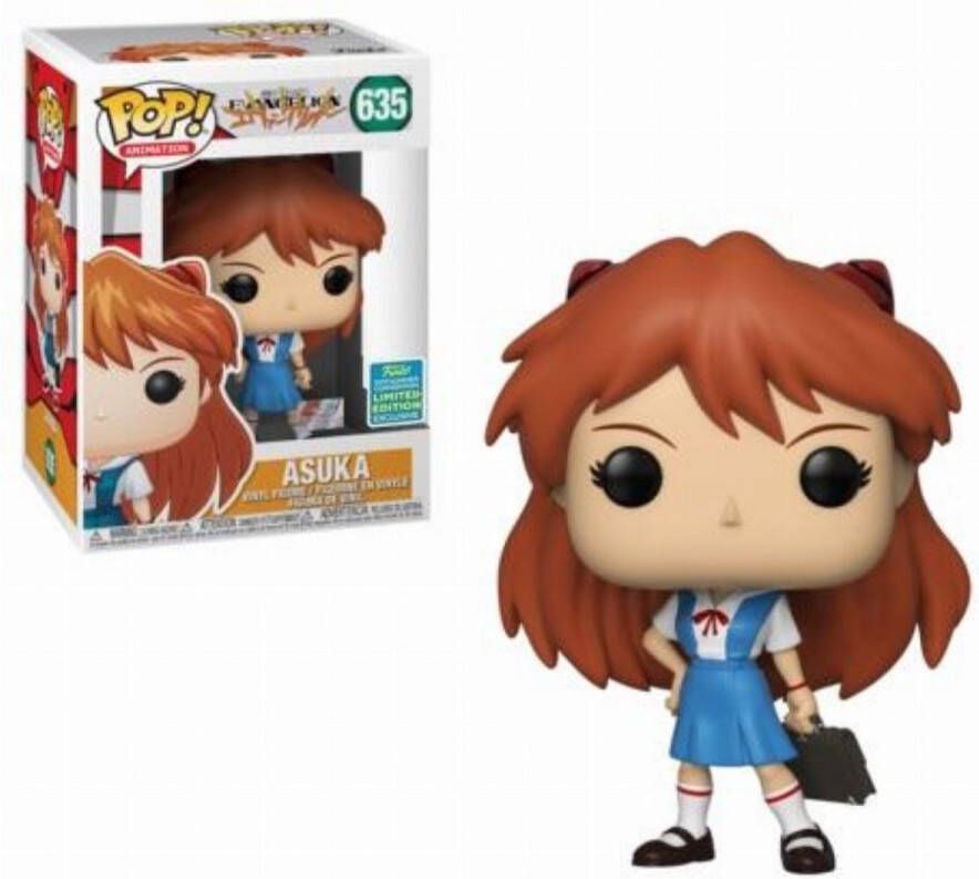 Funko Pop Animation 635 Neon Genesis Evangelion Asuka Uniform 2019 SDCC Convention