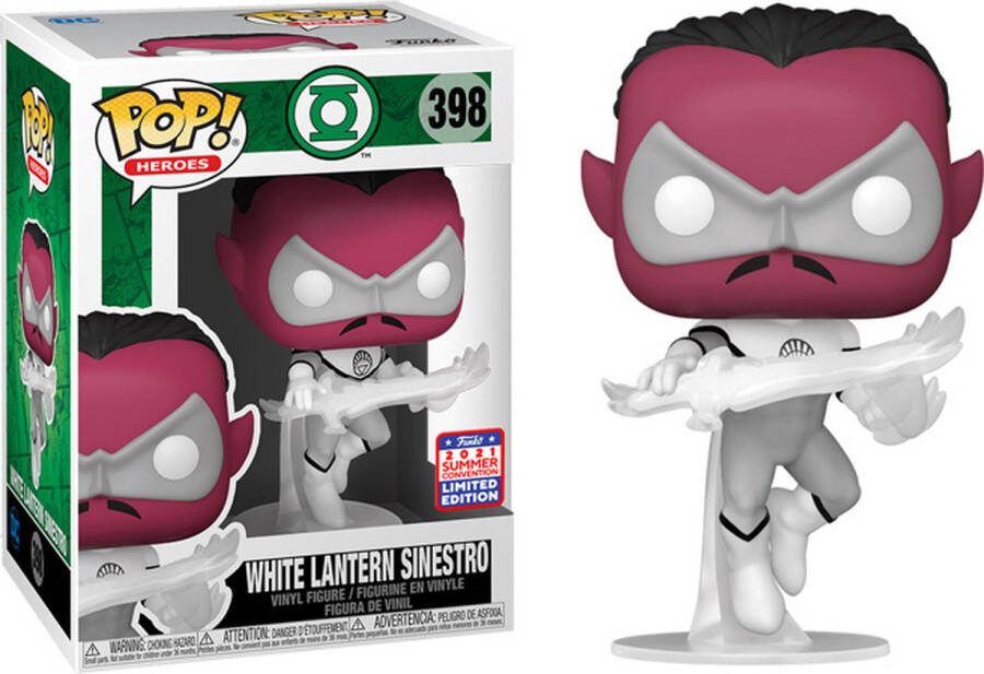 Funko Pop! DC Comics: Heroes White Lantern Sinestro #398 Summer Convention