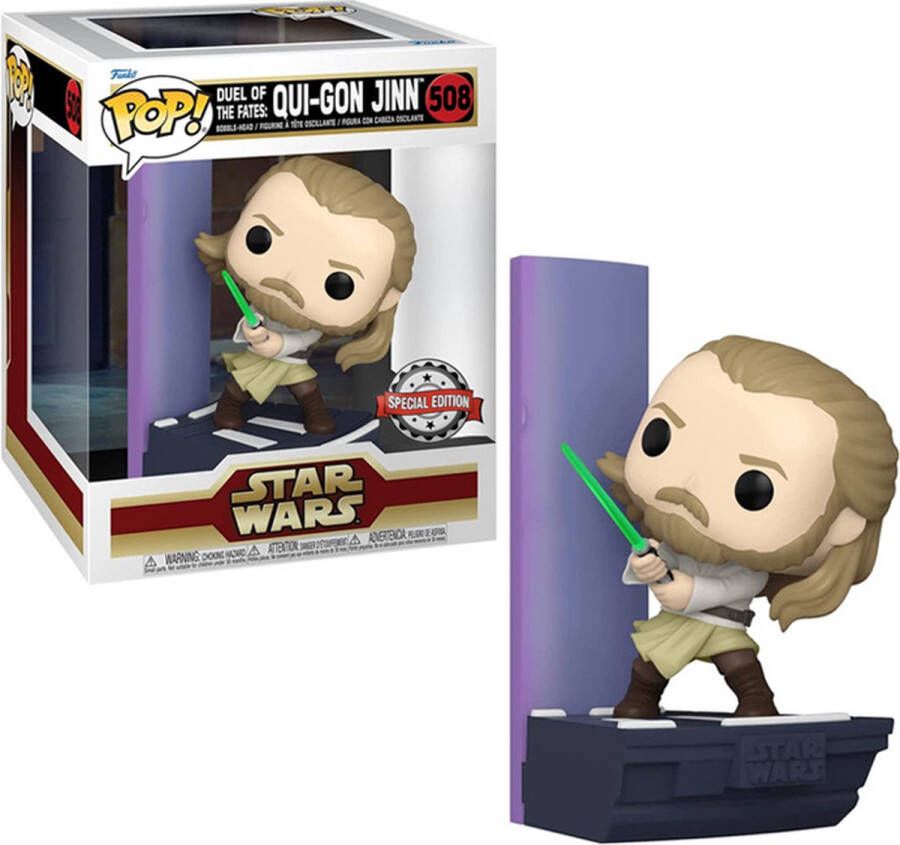 Funko Pop! Deluxe: Star Wars Duel of The Fates Qui-Gon Jinn 6 Exclusive