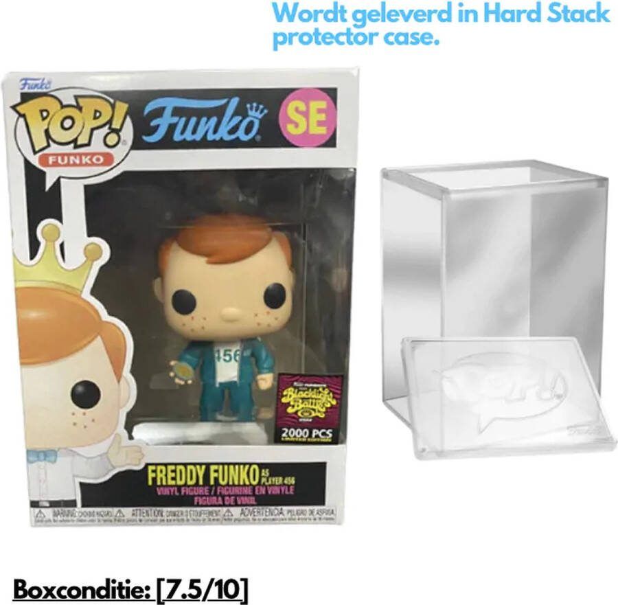 Funko Pop! Freddy Funko as Player 456 (Squid Game) SE Blacklight Battle 2000 Made [7.5 10]