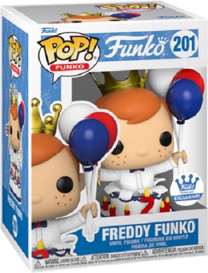FUNKO POP FREDDY FUNKO BIRTHDAY in Cake 2 years #201 EXCLUSIVE!