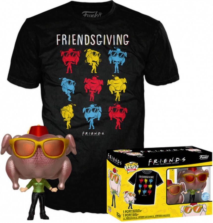 Funko Pop! & Tee Box: Friends Monica as Turkey metallic Exclusive (Size XL)