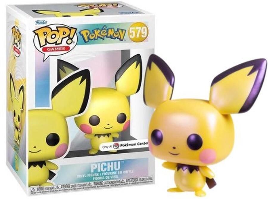 Funko Pop! Games: Pokemon Pichu #579 (Pearlescent) [Only at Pokémon Centre exclusive]