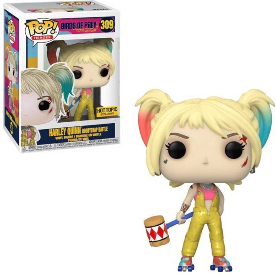 Funko POP! Heroes Birds of Prey Figure HARLEY QUINN (Boobytrap Battle) #309 Special Edition