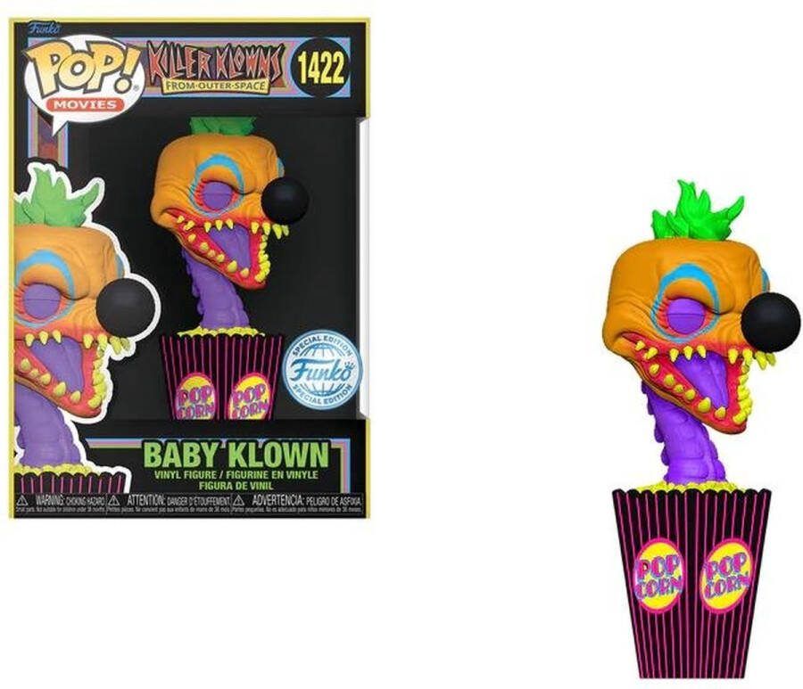 Funko Pop! Killer Klowns From Outer Space Baby Klown #1422 Black light Special Edition