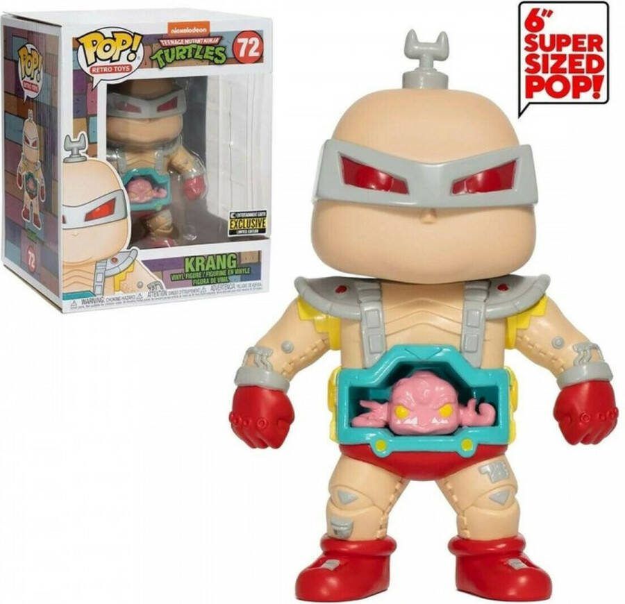 Funko POP! Krang Teenage Mutant Ninja Turtles 6 inch Vinyl Figure Nickelodeon #72 Special Edition
