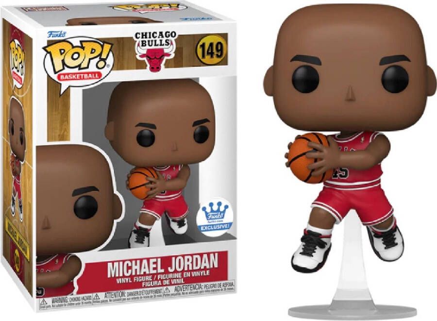 Funko Pop! Sports: Michael Jordan in Red #45 Bulls Jersey Exclusive #149