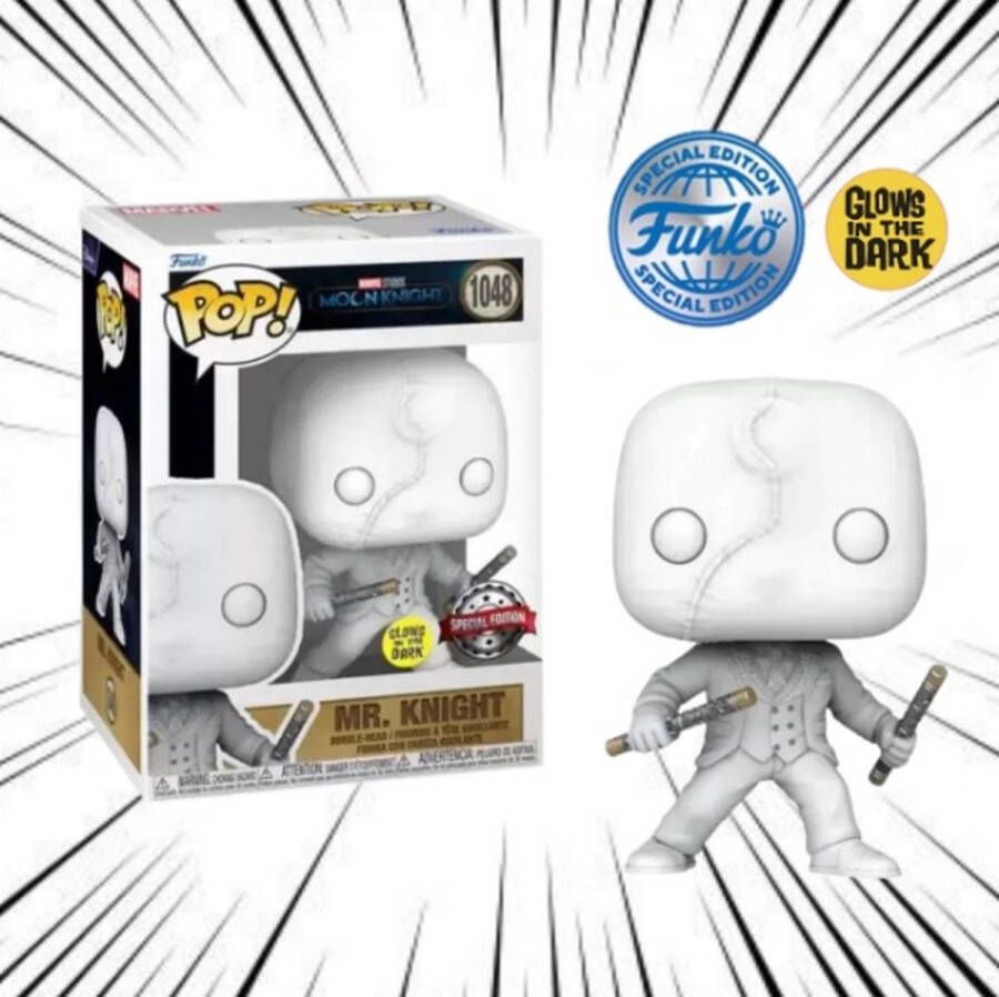 FUNKO POP! MR KNIGHT #1048 MOON KNIGHT GLOW IN THE DARK SPECIAL EDITION