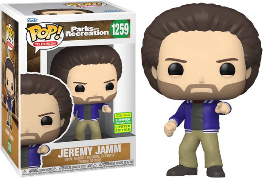 Funko Pop! Parks and Recreation Jeremy Jamm 2022 San Diego Comic-Con Exclusive