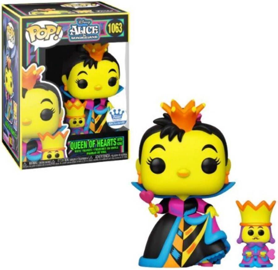 Funko POP! Queen of Hearts w King Black Light #1063 Disney Alice In Wonderland