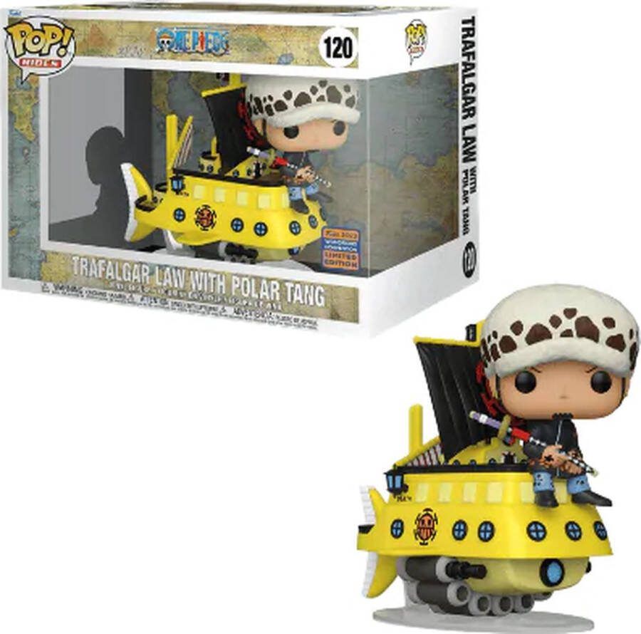 Funko Pop! Rides Animation: One Piece Trafagal Law With Polar Tang #120 Wondrous Convention Exclusive