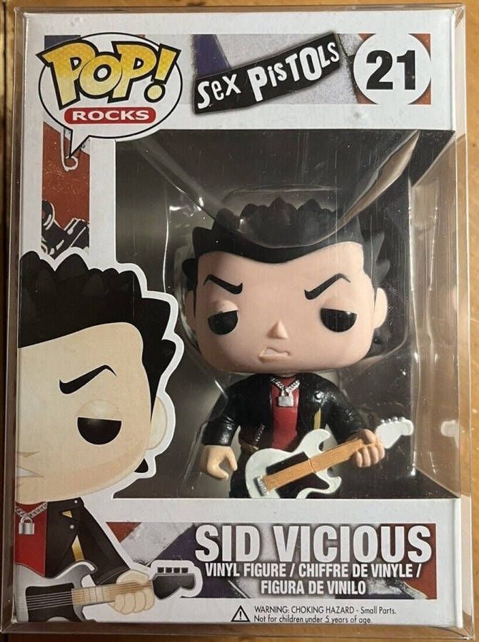 Funko Pop! Rocks Sex Pistols Sid Vicious #21 Vinyl Figures VAULTED