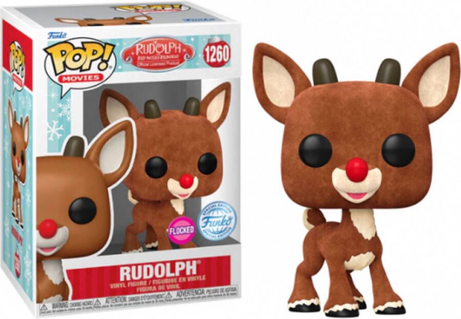 Funko Pop! Rudolph the Red-Nosed Reindeer Rudolph Flocked