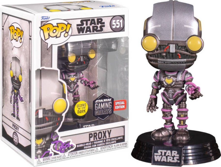 Funko Pop! Star Wars: The Force Unleashed Proxy #551 Gaming Special Edition Exclusive GITD