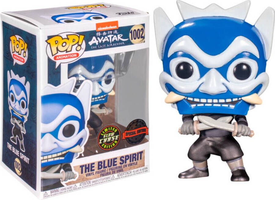 Funko Pop! The Blue Spirit Avatar Last Airbender #1002 Limited Glow Chase Ed