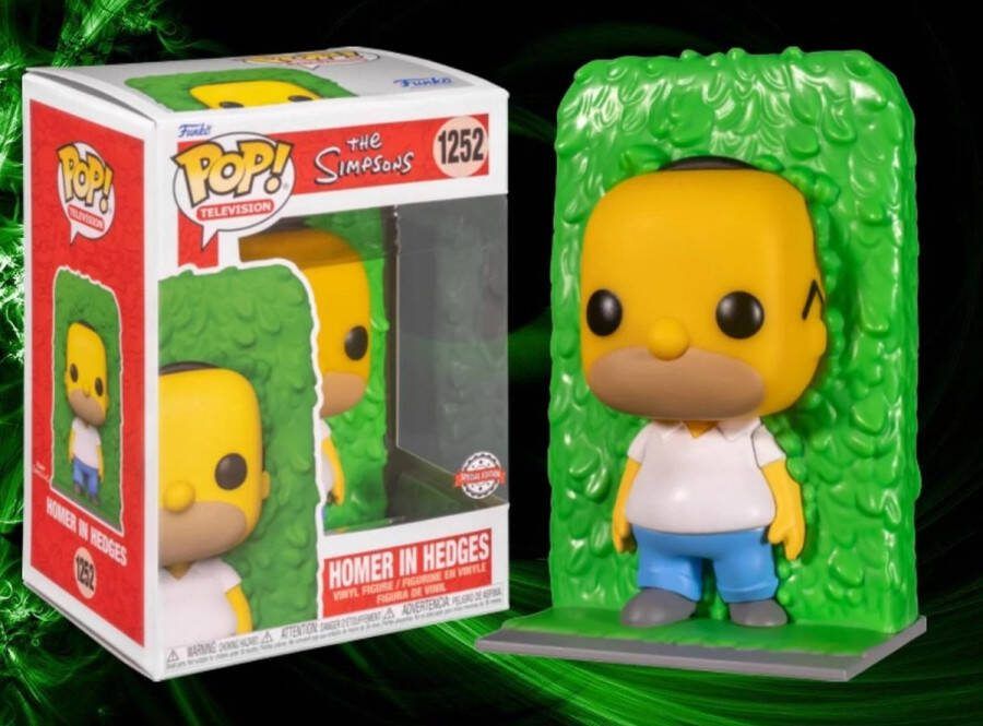 Funko Pop! The Simpsons Homer In Hedges #1252 EE Exclusive