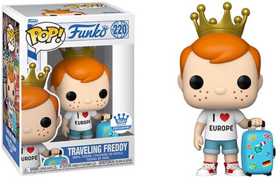 FUNKO POP Travelling Freddy #220 I Love Europe Shop EXCLUSIVE