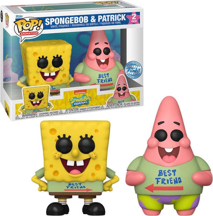 Funko Pop! Vinyl: SpongeBob SquarePants Spongebob & Patrick 2 Pack Special Edition