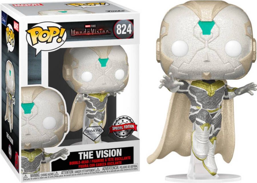 Funko Pop! WandaVision The Vision Diamond Glitter #824 Exclusive