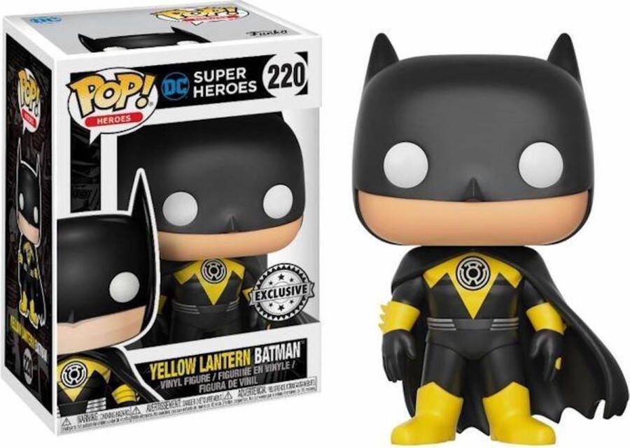 Funko Pop! DC Comics: Yellow Lantern Batman Exclusive #220 [Condition: 8 10]