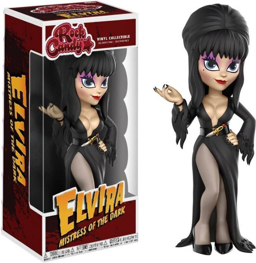 Funko Rock Candy ELVIRA Mistress of the Dark Vinyl Figure (VAULTED) NEW