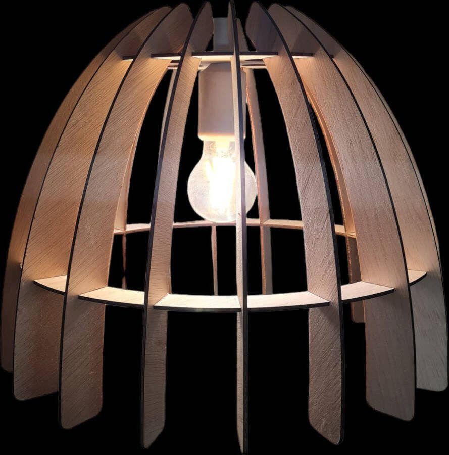 Furniture-art halfronde bol lamp met 18 lamellen