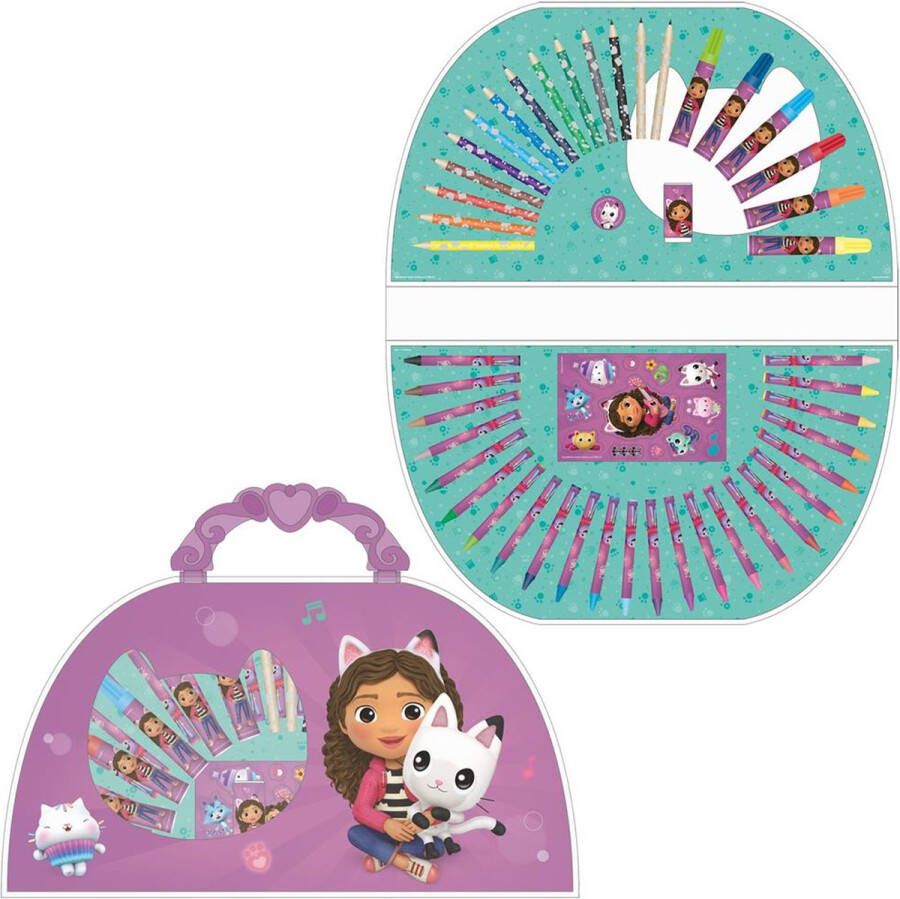 Gabby's Dollhouse Kleurkoffer 51 Dlg