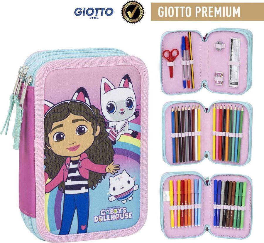 Gabby's Poppenhuis Etui Tekenen Knutselen Tekenset Meisjes 44 Pieces