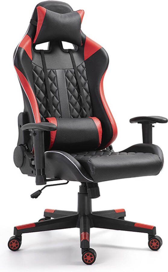 Gamingstoel Owen Rood Kunstleer Hoogte 125 cm