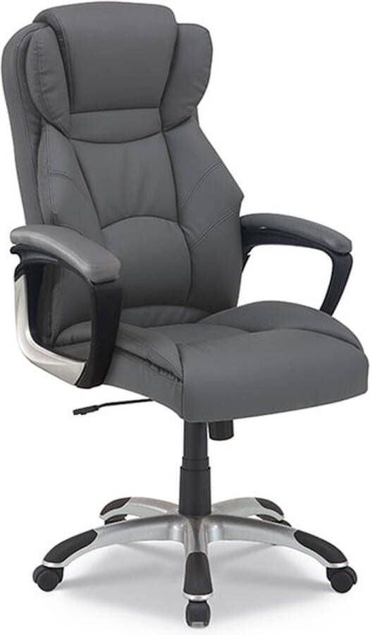 Gamingstoel Ward Grijs Kunstleer Hoogte 116 cm