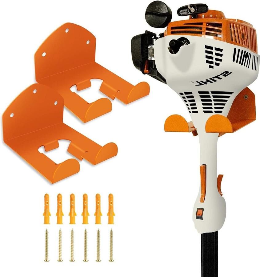 Garageopslag Trimmer Rack Tuin Power Tool Hanger Grastrimmer Heggenschaar Opslag Garage Muur Organizer Tuingereedschap 2 Pack